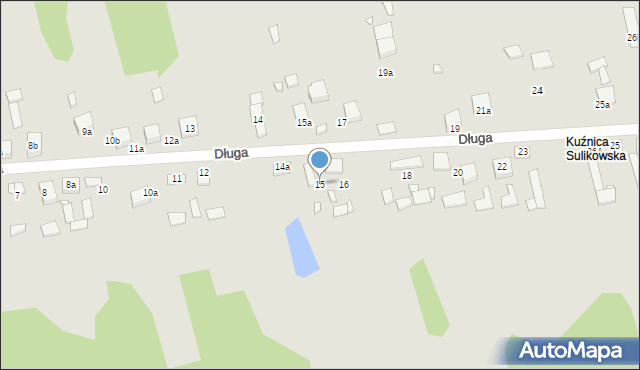 Siewierz, Długa, 15, mapa Siewierz