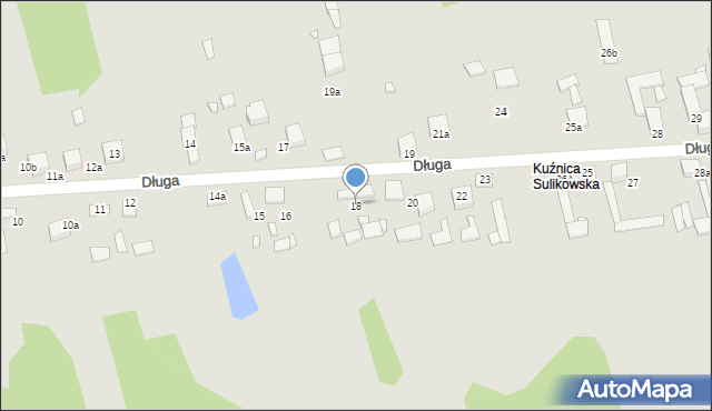 Siewierz, Długa, 18, mapa Siewierz