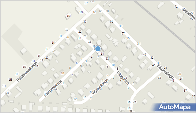 Skierniewice, Długosza Jana, 7, mapa Skierniewic