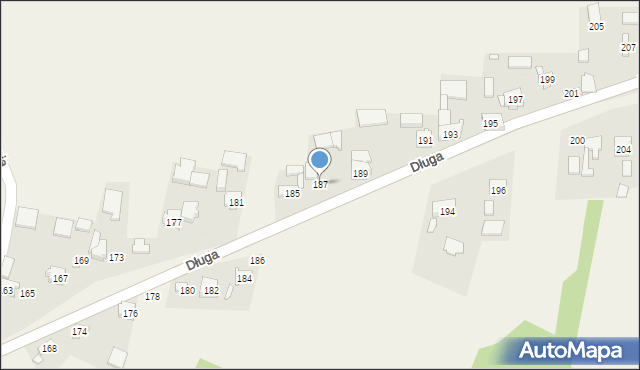 Sławniów, Długa, 187, mapa Sławniów