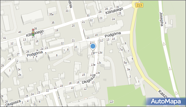 Słupsk, Długosza Jana, 13f, mapa Słupska