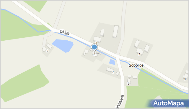 Sobolice, Długa, 4, mapa Sobolice