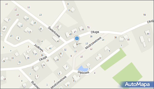 Sopieszyno, Długa, 34, mapa Sopieszyno