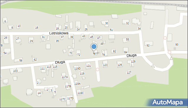 Sosnowiec, Długa, 76, mapa Sosnowca