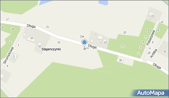 Stajenczynki, Długa, 26, mapa Stajenczynki