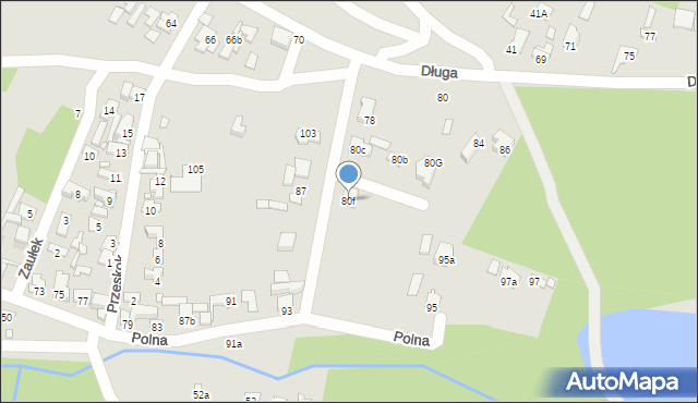 Starachowice, Długa, 80f, mapa Starachowic