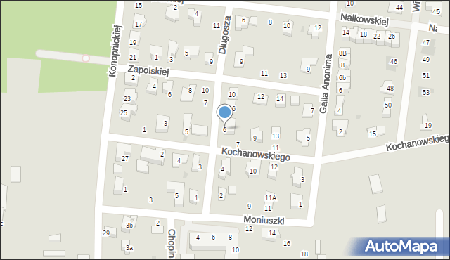 Strzelin, Długosza Jana, 6, mapa Strzelin