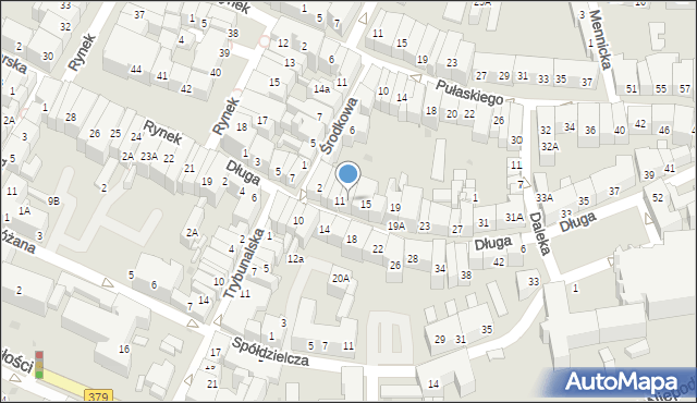 Świdnica, Długa, 13, mapa Świdnicy