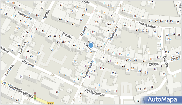 Świdnica, Długa, 6, mapa Świdnicy