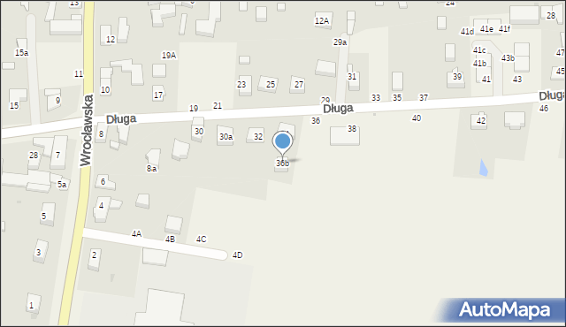 Szewce, Długa, 36b, mapa Szewce