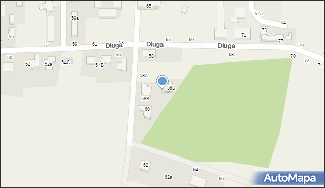 Szewce, Długa, 58c, mapa Szewce