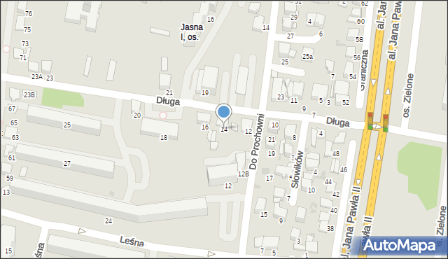 Tarnów, Długa, 14, mapa Tarnów