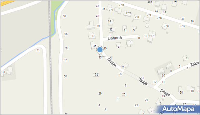 Tarnowiec, Długa, 33, mapa Tarnowiec