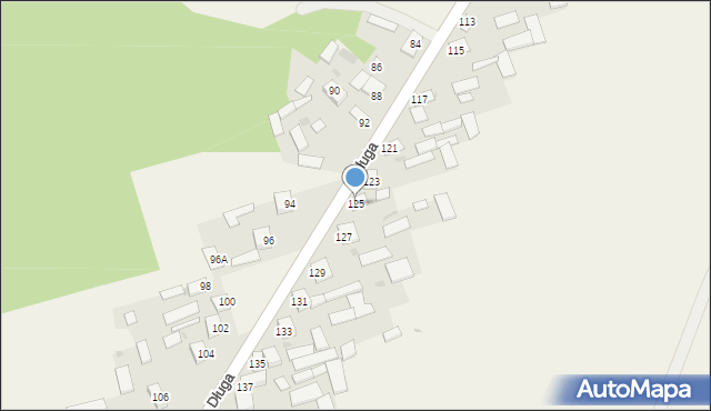 Tereszpol-Zaorenda, Długa, 125, mapa Tereszpol-Zaorenda