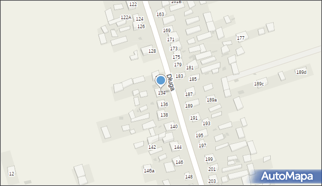 Tereszpol-Zaorenda, Długa, 134, mapa Tereszpol-Zaorenda