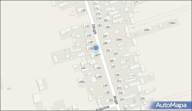 Tereszpol-Zaorenda, Długa, 140, mapa Tereszpol-Zaorenda