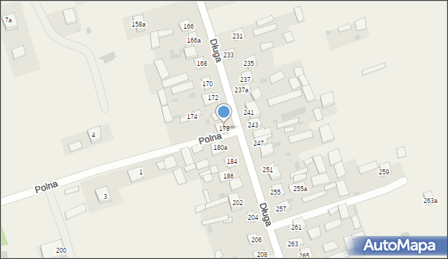 Tereszpol-Zaorenda, Długa, 178, mapa Tereszpol-Zaorenda