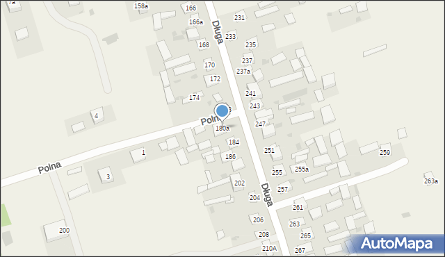 Tereszpol-Zaorenda, Długa, 180a, mapa Tereszpol-Zaorenda