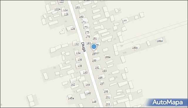 Tereszpol-Zaorenda, Długa, 187, mapa Tereszpol-Zaorenda