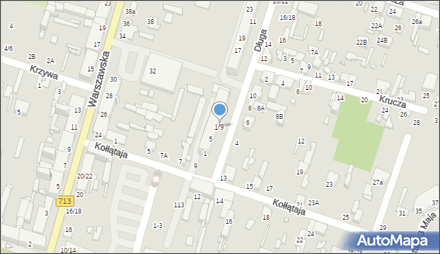 Tomaszów Mazowiecki, Długa, 1/9, mapa Tomaszów Mazowiecki