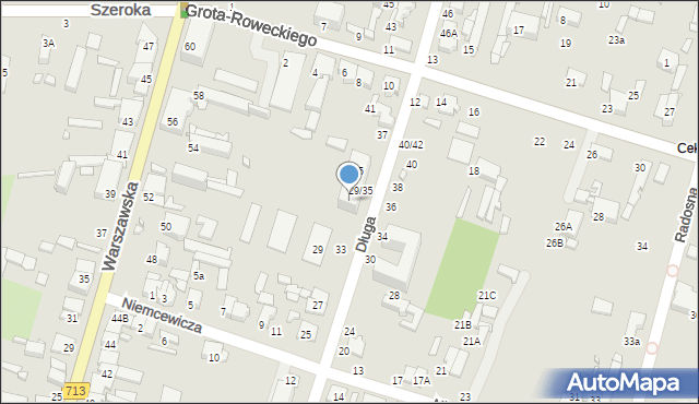 Tomaszów Mazowiecki, Długa, 31, mapa Tomaszów Mazowiecki