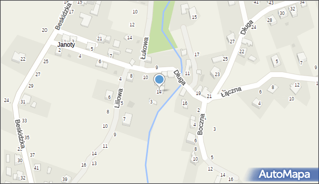 Trzebinia, Długa, 14, mapa Trzebinia