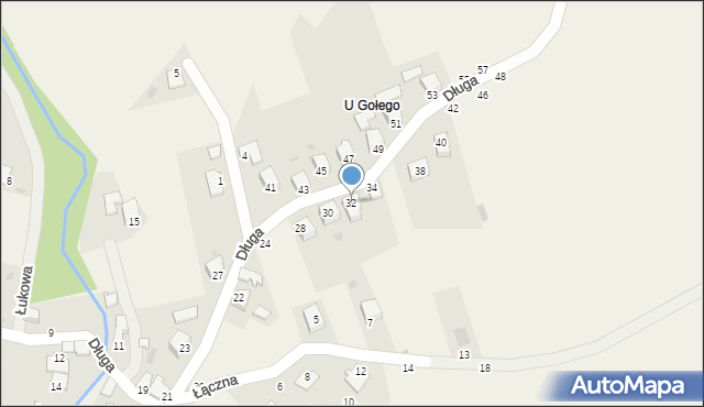 Trzebinia, Długa, 32, mapa Trzebinia