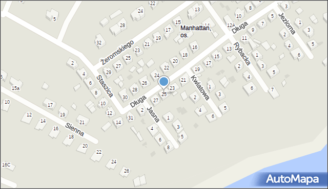 Trzemeszno, Długa, 25, mapa Trzemeszno