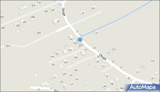 Tuchów, Długa, 42, mapa Tuchów