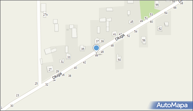 Turów, Długa, 44, mapa Turów