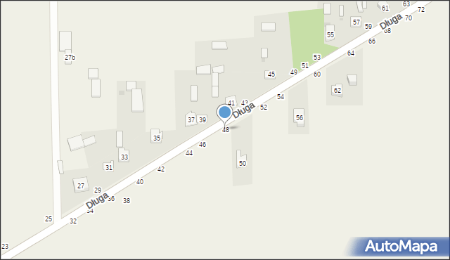 Turów, Długa, 48, mapa Turów