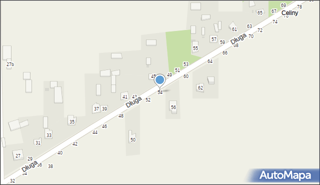 Turów, Długa, 54, mapa Turów