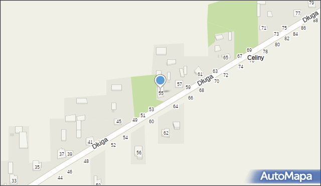 Turów, Długa, 55, mapa Turów