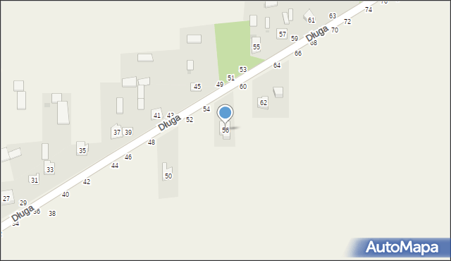 Turów, Długa, 56, mapa Turów