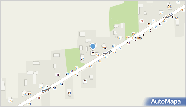 Turów, Długa, 57, mapa Turów