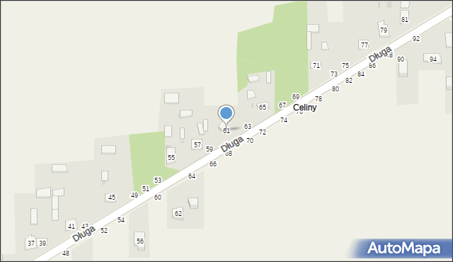 Turów, Długa, 61, mapa Turów