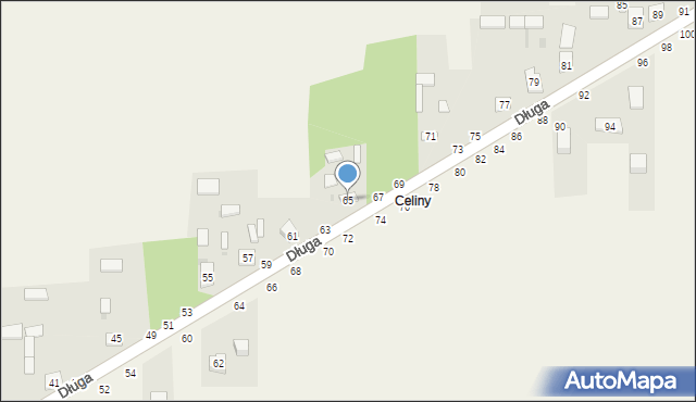 Turów, Długa, 65, mapa Turów