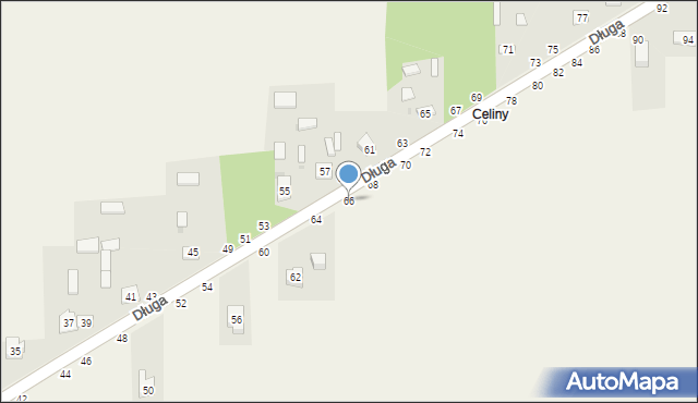 Turów, Długa, 66, mapa Turów