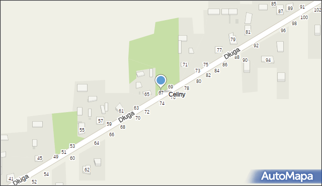 Turów, Długa, 67, mapa Turów