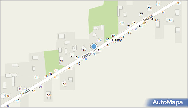 Turów, Długa, 70, mapa Turów