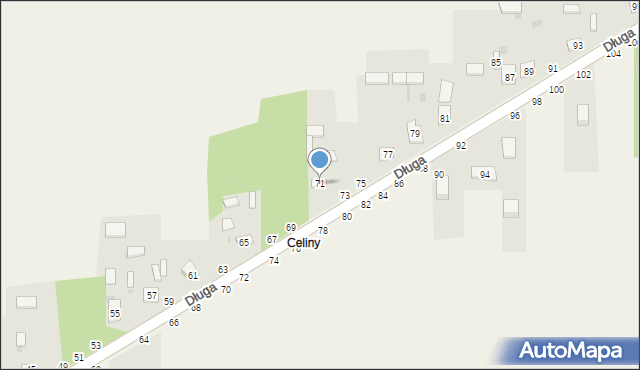 Turów, Długa, 71, mapa Turów