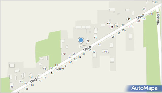 Turów, Długa, 77, mapa Turów