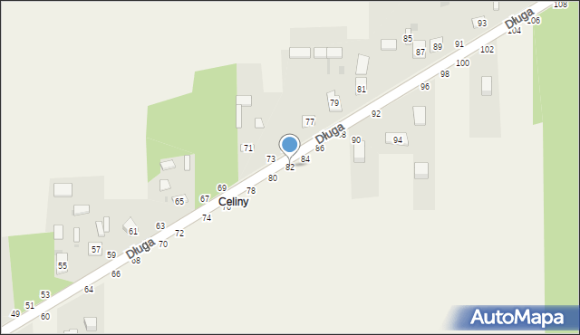 Turów, Długa, 82, mapa Turów