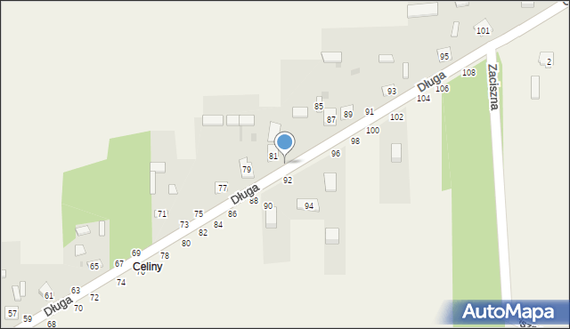 Turów, Długa, 83, mapa Turów