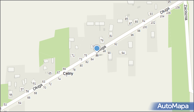 Turów, Długa, 86, mapa Turów