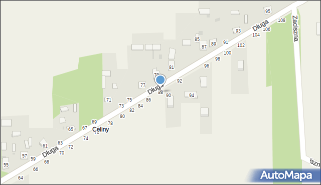 Turów, Długa, 88, mapa Turów