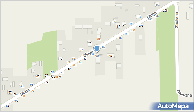 Turów, Długa, 90, mapa Turów