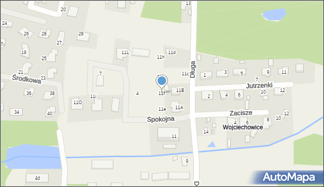 Ustanów, Długa, 11f, mapa Ustanów