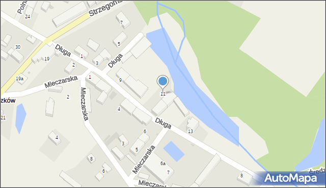 Wilczków, Długa, 11, mapa Wilczków
