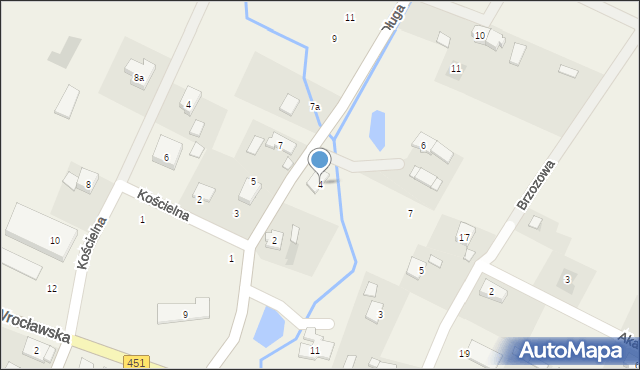 Wilków, Długa, 4, mapa Wilków